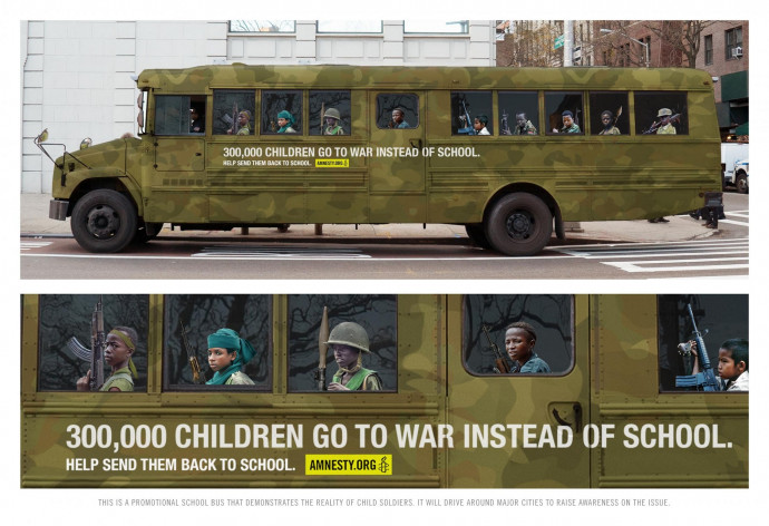 Amnesty International: School bus
