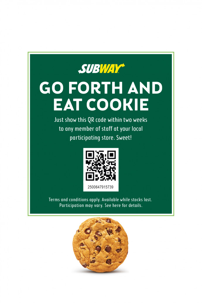 Subway: Cookies, 2