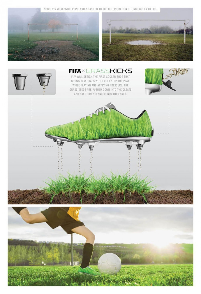 FIFA: The shoe that lets grass grow