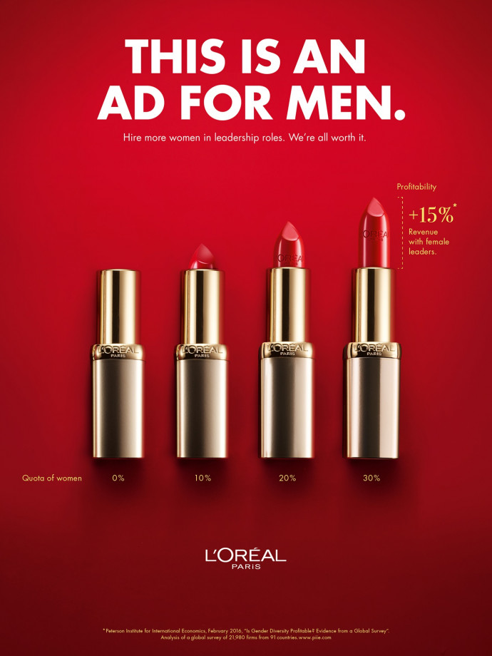 L'Oreal: This Is An Ad For Men (Lipstick)