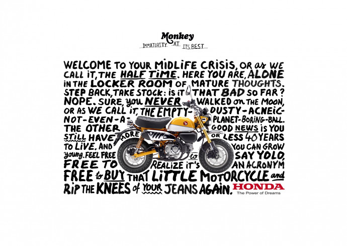 Honda: Monkey (Mid Life Crisis)