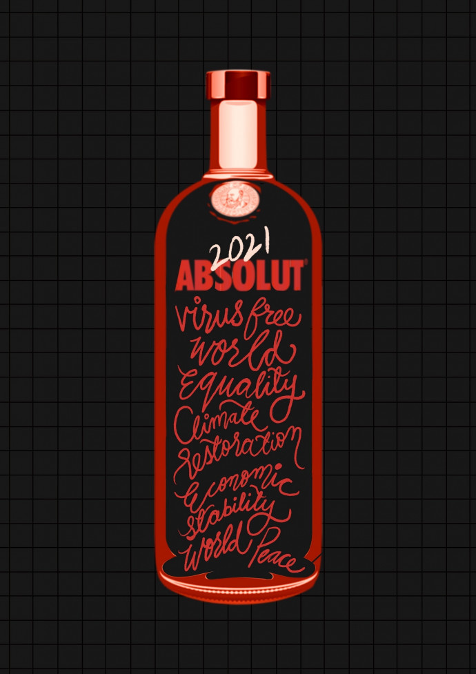 Absolut: Pour one for 2021