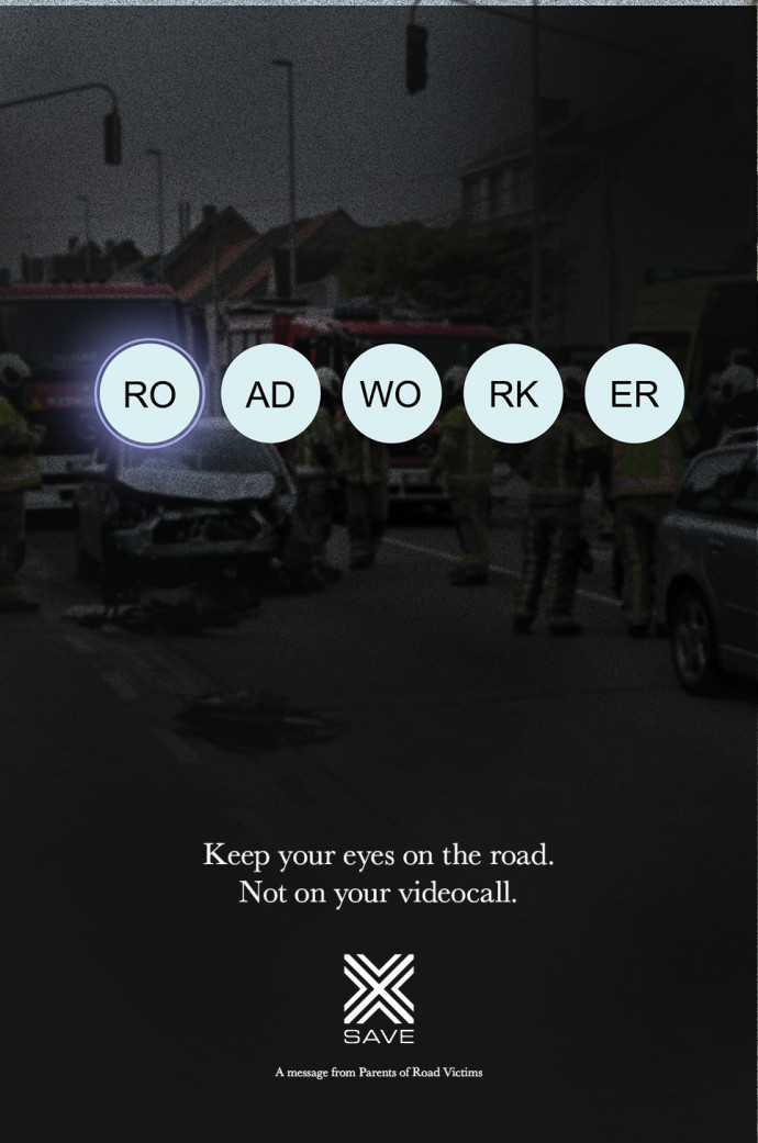 OVK/PEVR: Don't Video-Call And Drive (Roadworker)