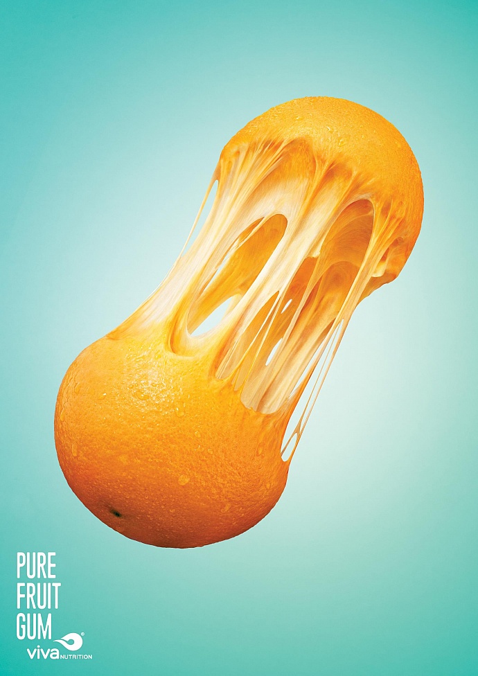 Pure Fruit Gum: Orange