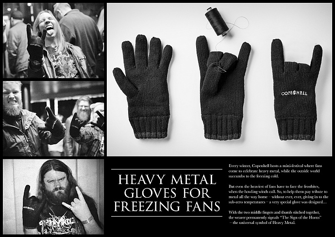 Copenhell: Heavy metal gloves for freezing fans