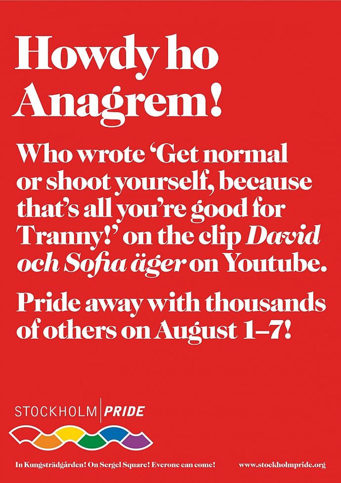 Stockholm Pride: Anagrem