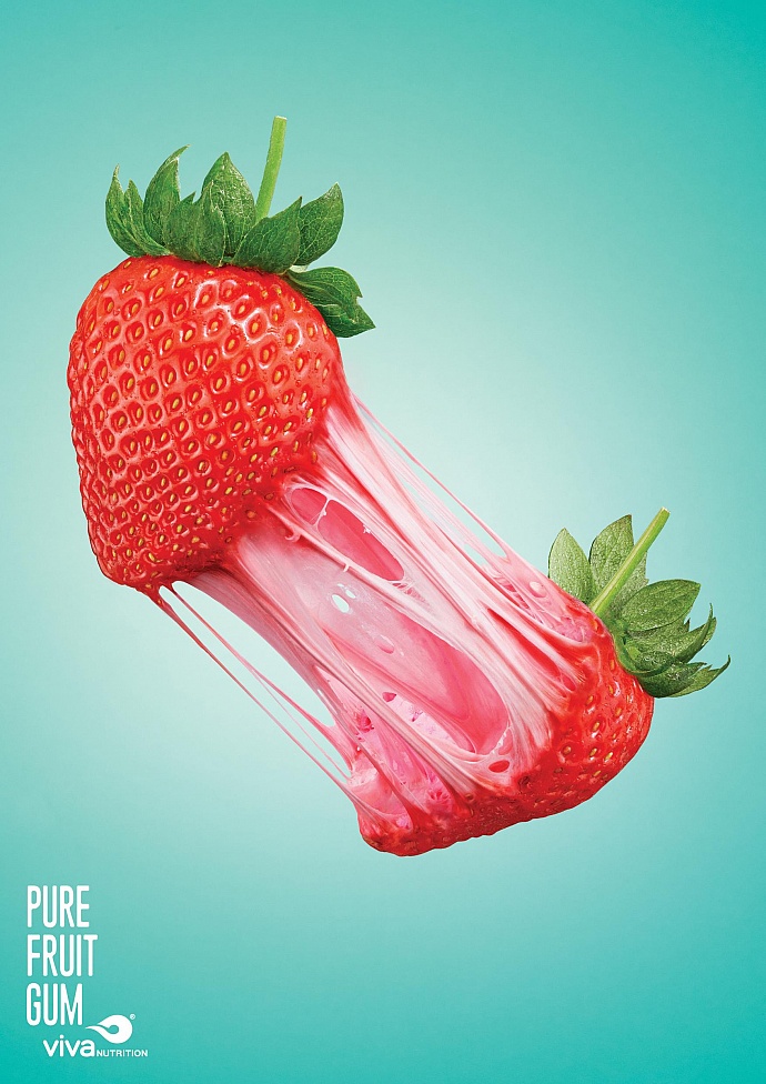 Pure Fruit Gum: Strawberry
