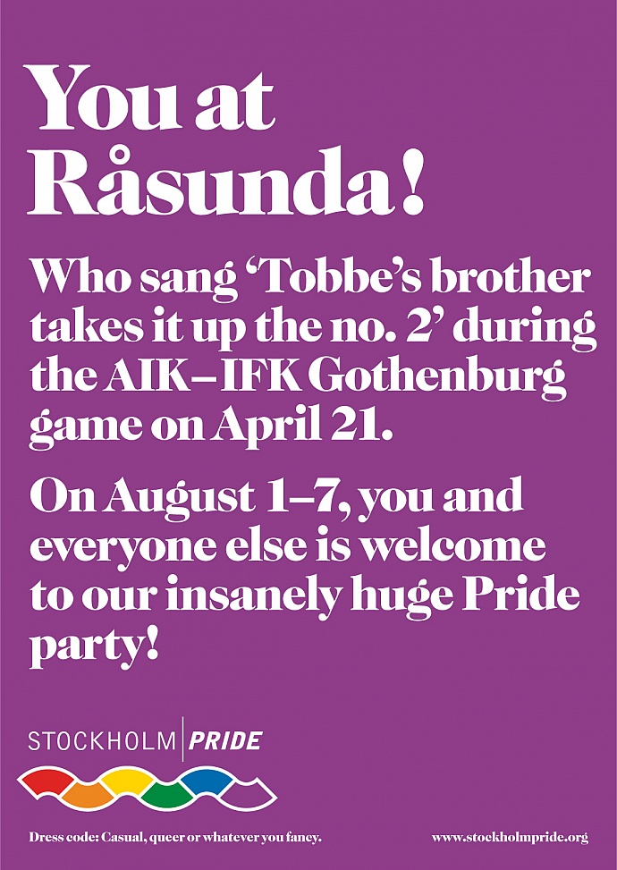 Stockholm Pride: Rasunda