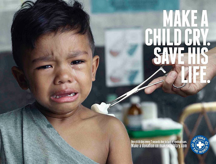 Doctors of the World: Make a child cry, 1