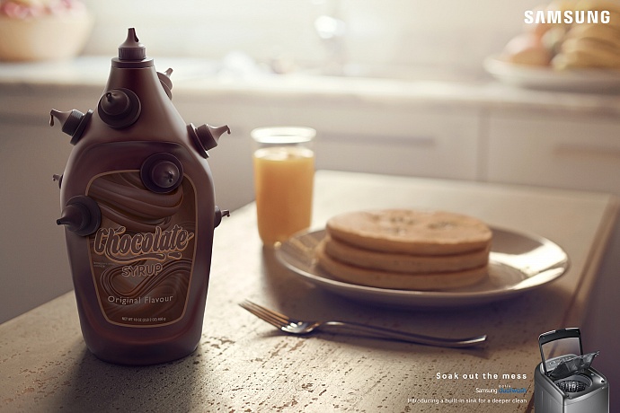Samsung: Soak out the mess - chocolate