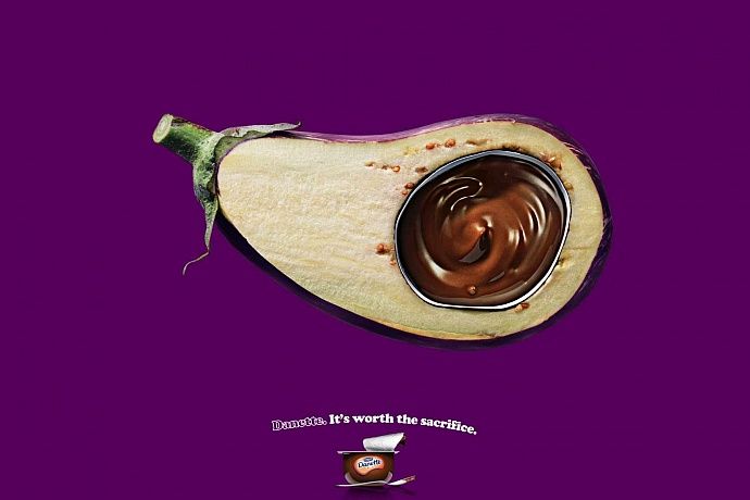 Danone Danette: Eggplant