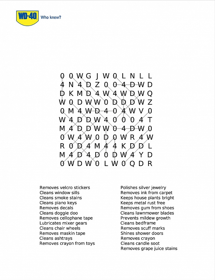 WD-40: Word search