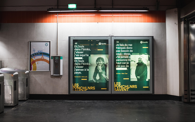 Spotify and YARD's Outdoor Campaign is a Nod to France's Hottest Playlist and its Listeners