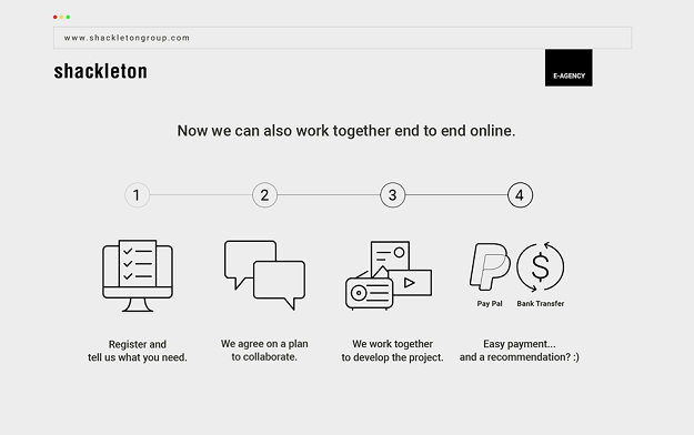 Shackleton Launches The First Transactional Agency Website 