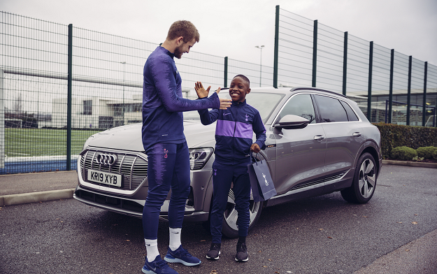 Tottenham Hotspur players asked tough questions by Academy kids in Audi sponsorship campaign