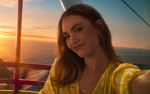 Lily James Shows Just How Easy It Is to Switch to Sky Mobile