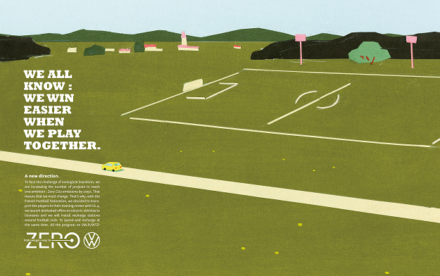 Volkswagen Takes A New Path And Announces It In France With A Poetic Print Campaign