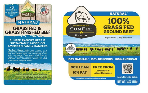 SunFed Ranch 100% Grass Fed Beef Package Redesign by Third Street