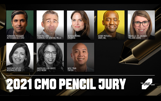Jury of Leading Marketers to Select The One Show CMO Pencil 2021 Winner