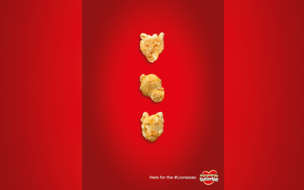 KP Snacks Butterkist Popcorn Tactical Social Post Roar for the Lionesses