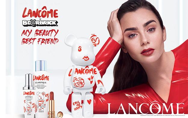 Publicis Luxe and Lancôme Launch International Campaign Featuring Lily Collins and Bearbrick
