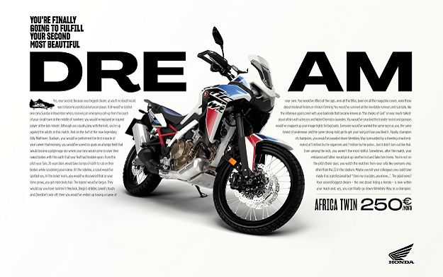New Print Campaign from DDB Paris for HONDA Moto France 2022
