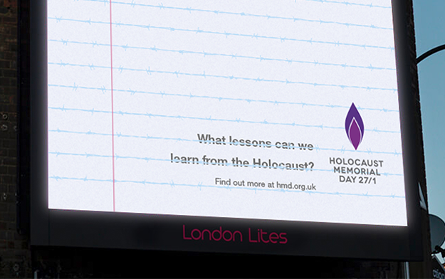 Holocaust Memorial Day Trust Launches Poignant Poster by St Luke's