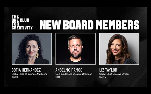 TikTok's Sofia Hernandez, GUT's Anselmo Ramos and Ogilvy's Liz Taylor Join The One Club Board of Directors