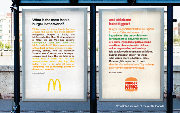 Burger King Uses ChatGPT to Poke at the Competitor