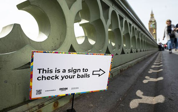 Westminster Bridge "Design Flaw" Leveraged to Raise Awareness of Testicular Cancer