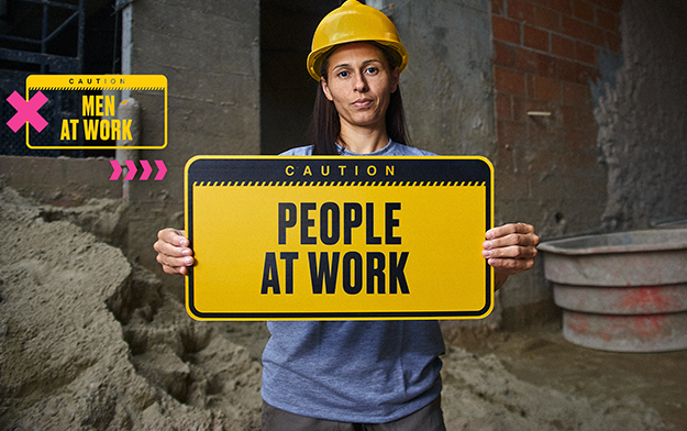 Project Calls on the Construction Industry to Deconstruct Stereotypes Through new Signage