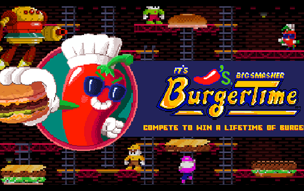 Chili's Big Smasher BurgerTime Video Game Levels Up Fast Fast-Food Face-Off with the Chance to Win Free Burgers