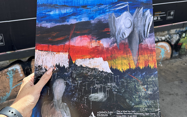 Oxford Ashmolean Promotes new Radiohead Exhibition with Tear-off and Take-Away Poster Campaign
