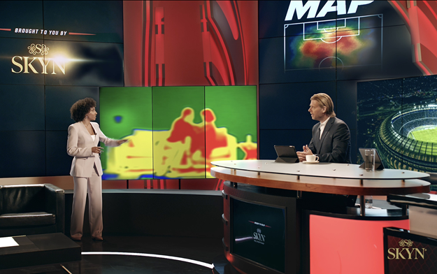 SKYN Launches "Heat Map," Tracking the Fans' Chemistry and Action No Broadcaster Covers