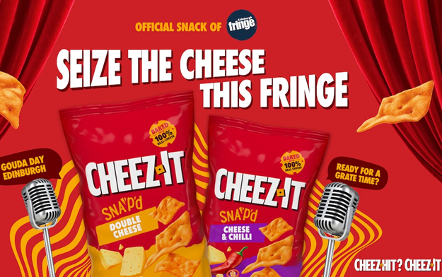 Cheez-It Invites Festival-Goers to "Seize the Cheese" with Edinburgh Fringe Takeover