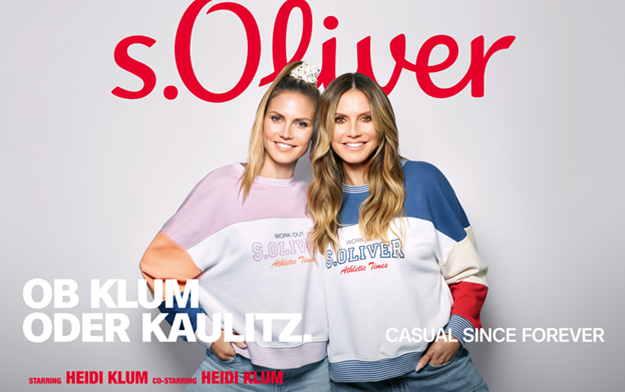 s.Oliver and Jung von Matt Launch new Campaign Featuring Supermodel Heidi Klum and her Younger Self