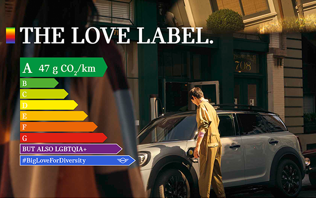MINI Turns The Energy Label Into A Rainbow Flag To Celebrate Diversity