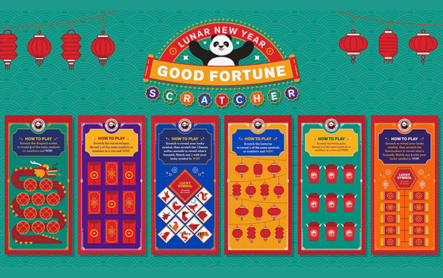 Panda Express Invites Fans to Celebrate Lunar New Year With the "Good Fortune Scratcher"