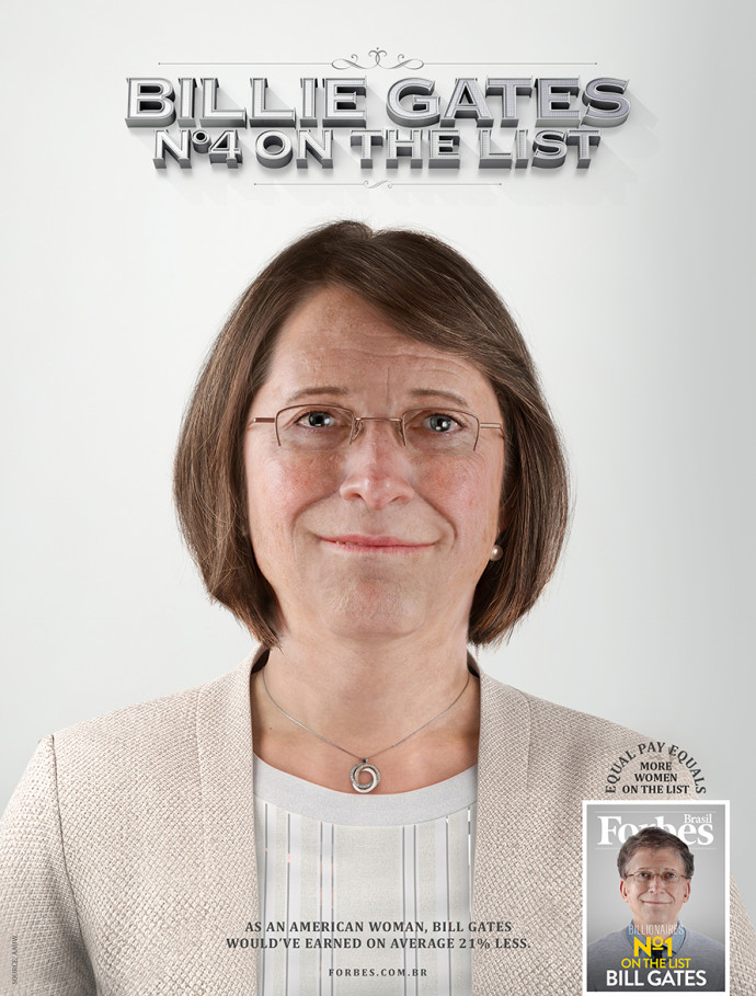 Forbes Brazil: Equal Pay Billionaire (Billie Gates)