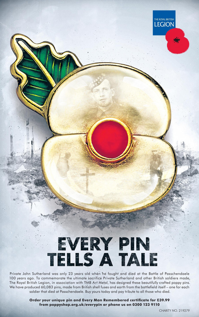 The Royal British Legion: Every pin tells a tale.