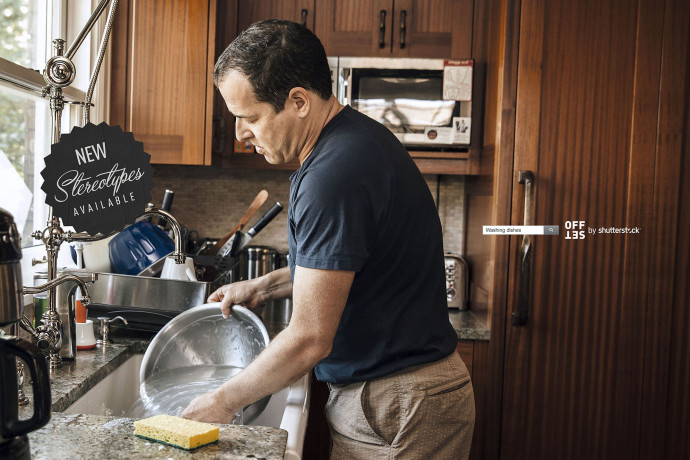 Offset by Shutterstock: Washing Dishes