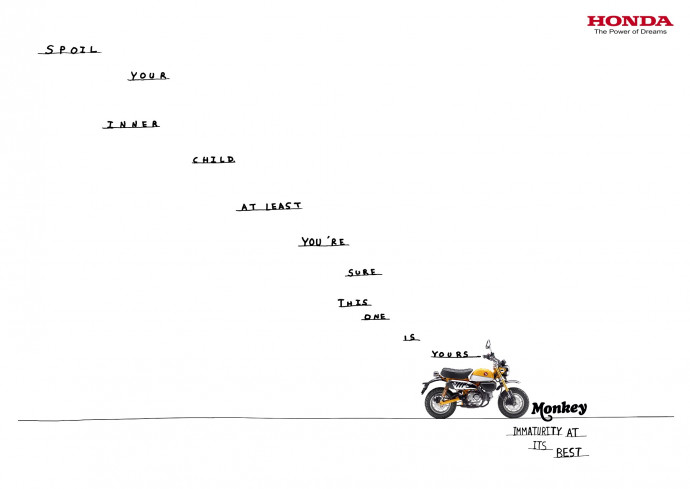 Honda: Monkey (Spoil Your Inner Child)