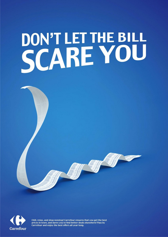 Carrefour: Don't Let The Bill Scare You, 1