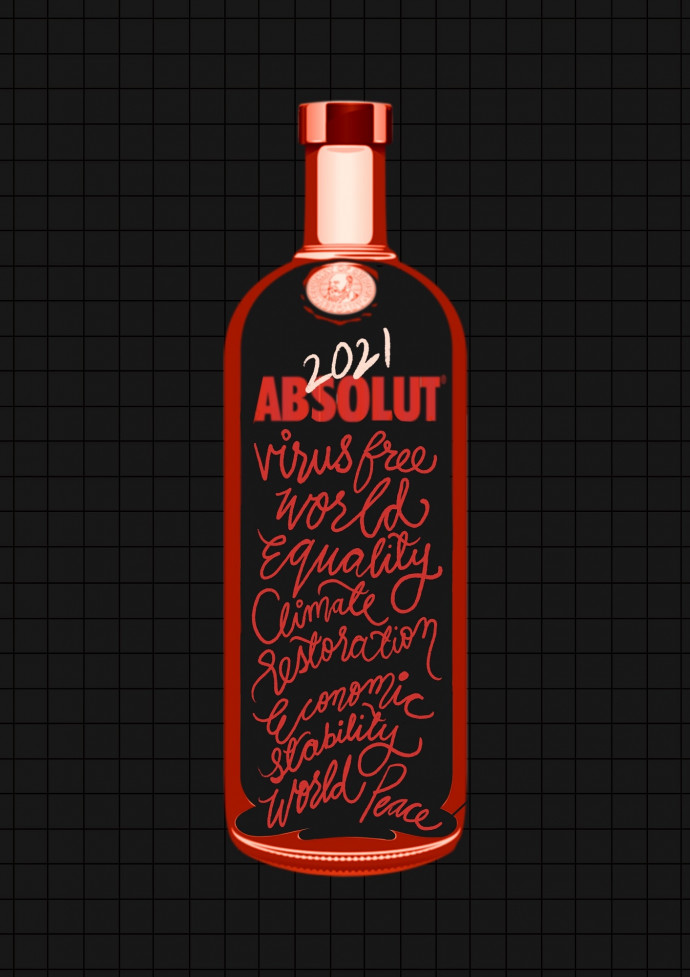 Absolut: Pour one for 2021
