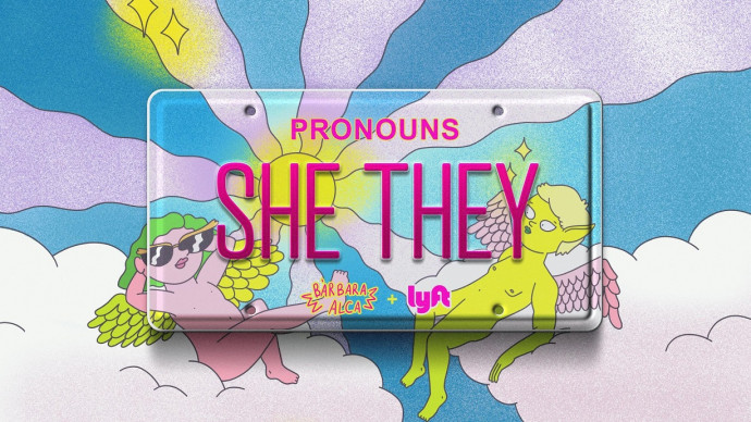Lyft: Pronoun Plates