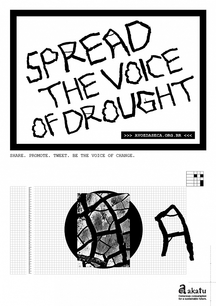 Akatu Institute: Parched soil typeface