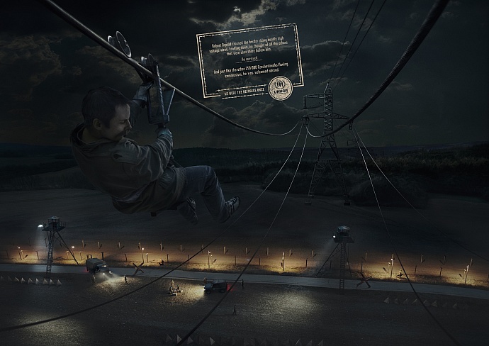 UNHCR: Electric pole
