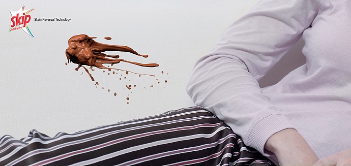 Skip washing powder: Stain reversal technology, 1