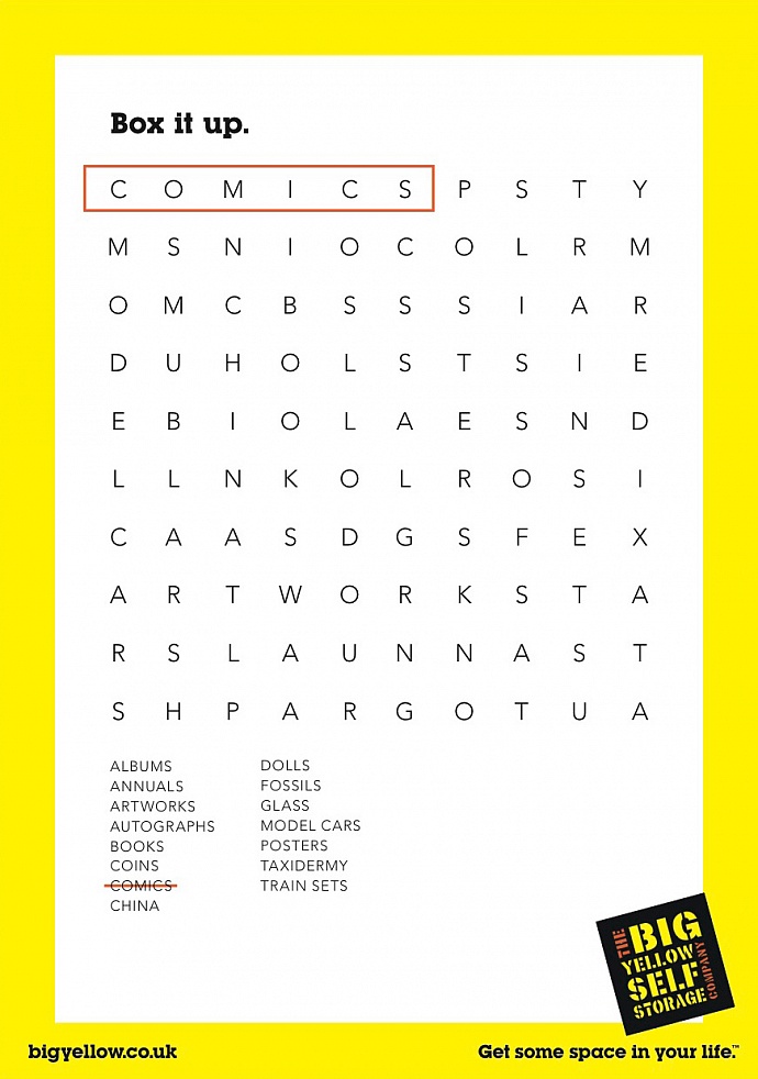 Big Yellow Storage: Comics