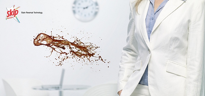 Skip washing powder: Stain reversal technology, 2